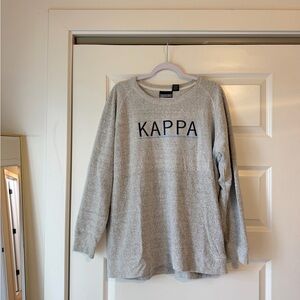 Kappa Gray Long Sleeve Crew Nexk